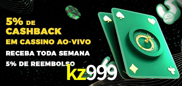 Promoções do cassino ao Vivo kz999
